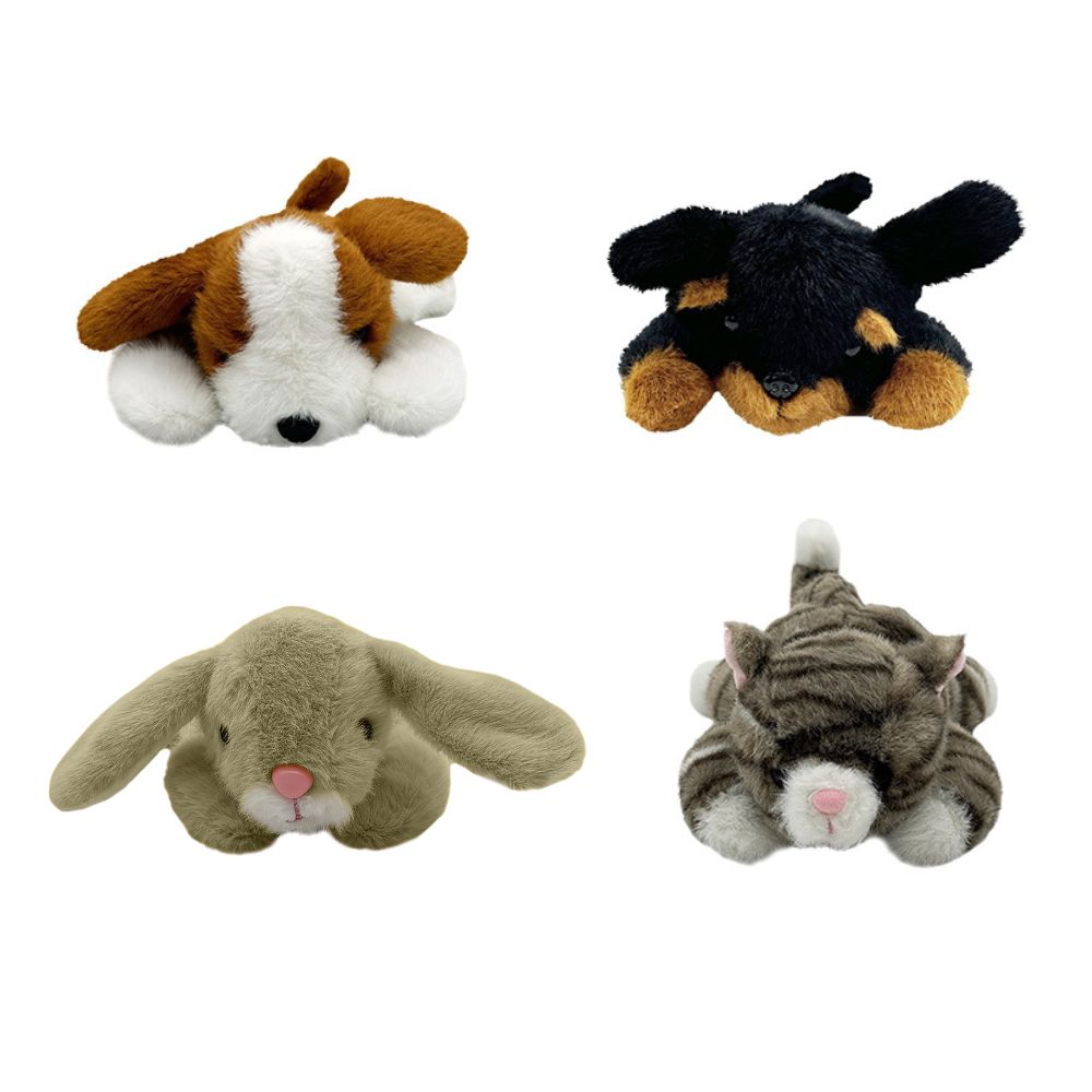 Image PETPALS - Peluches - 4 modèles d'animaux domestiques